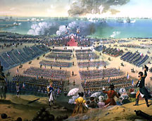 Napoleon's Grande Armée  at Bolougne. The knife at England's throat following the defeat at Trafalgar. - image courtesy of Wikipedia.com