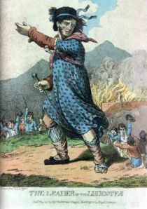 King Ludd leading his riotous followers against progress. - image courtesy Wikipedia.com