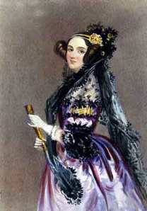 Mathematical prodigy, Ada, Countess Lovelace 0 image courtesy of Wikipedia