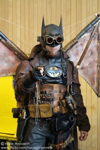 And speaking of bat wings, check out this thoroughly awesome Steampunk Batman from the 2014 expo.