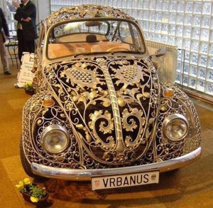 How cool is this? A jamavar pattered VW!