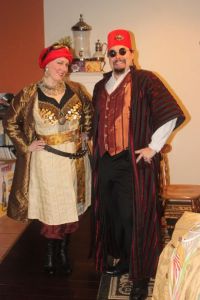 A Steampunk pasha and his lady.