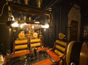 Here's a view of the amazing Wodna Wieża restaurant in Pszczyna.  Great design oozes from every corner. We REALLY want to go there! - image courtesy of steampunk.wonderhowto.com