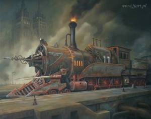 You can see the historic vision echoed in this imaginative steampunk engine by Polish artist Jarosław Jaśnikowski. - image courtesy of daily-steampunk.com