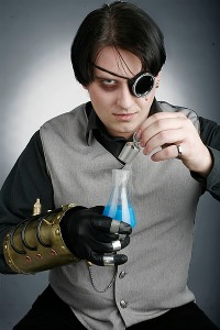 We also really admire the 'Mad Steampunk Scientist' look this chap has created. - image courtesy of trialbysteam.com