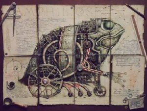 We also love this Steampunk Frog by Vladimir Gvozdev. The intricate yet whimsical nature of the work really speaks to us. - image courtesy of viola.bz